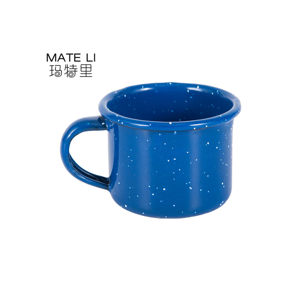 Custom Logo Design 350ml Outdoor Camping Enamel Coffee Mugs Milk Mugs