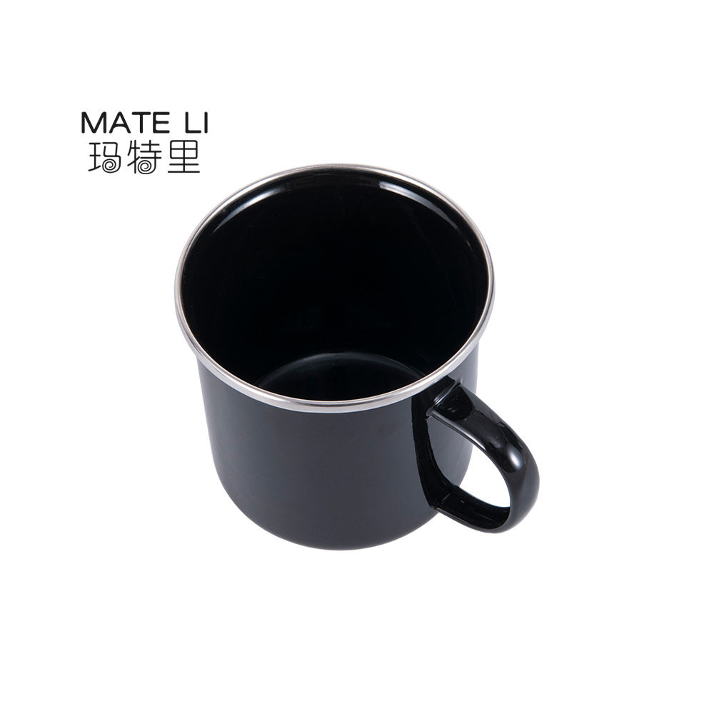 Wholesale Travel Camping Enamel Mug Cocoa Milk Tea Mug Customize Sublimation Enamelled Coffee Cup