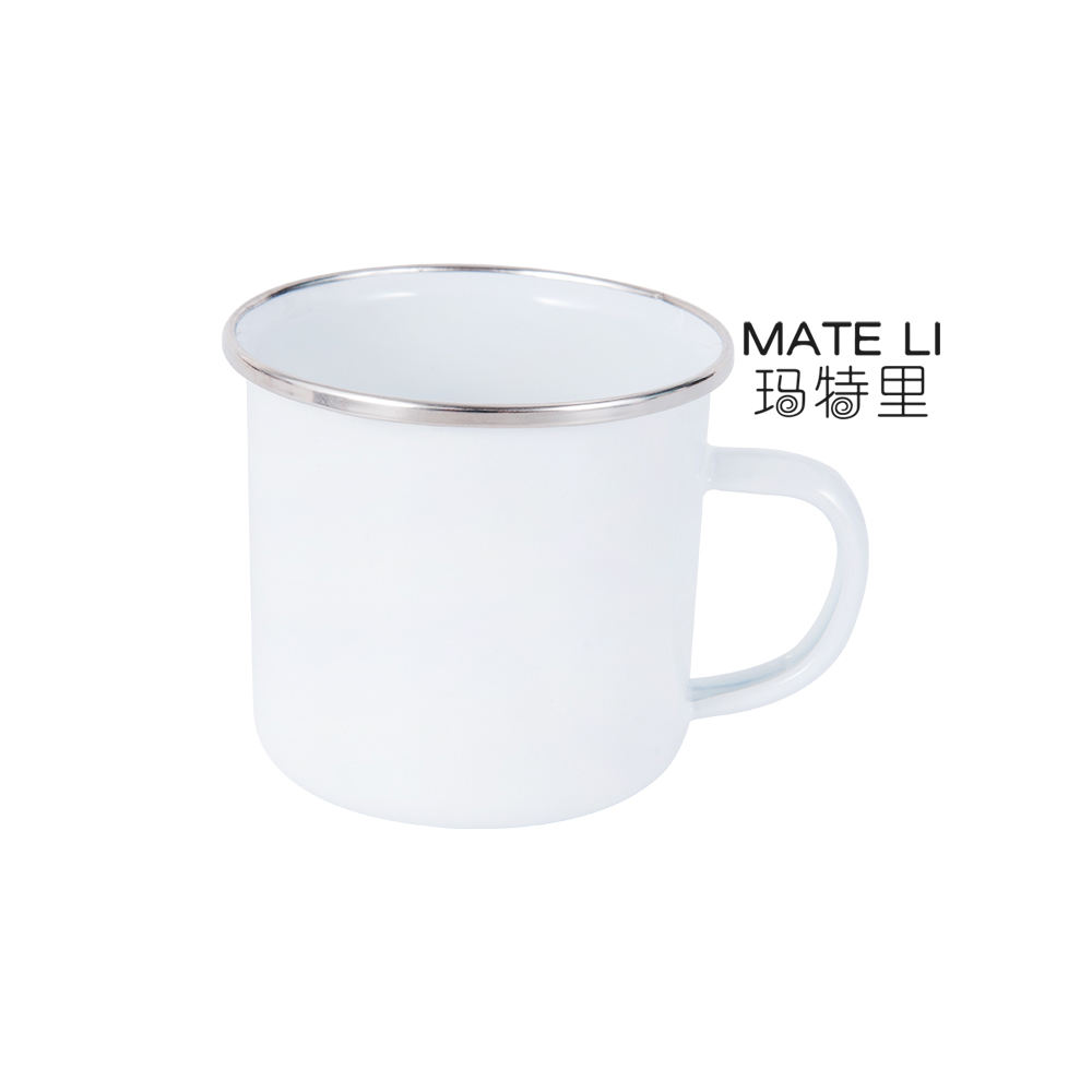 Outdoor Accessories 350ml Metal Steel Enamel Camping Mug Enamel Coffee Tea Cup for Coffee Milk Beer 